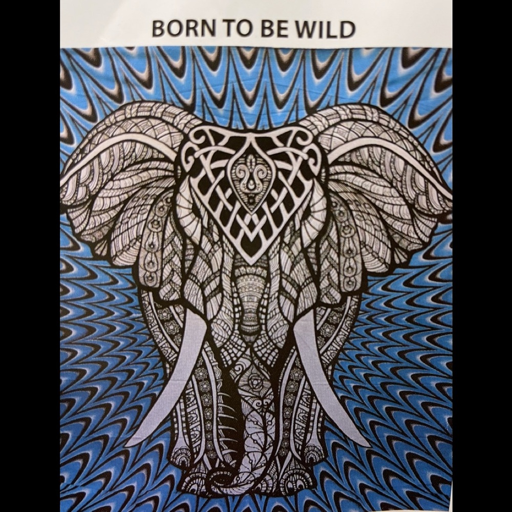 BORN FREE Tapestry.  BL/RD12